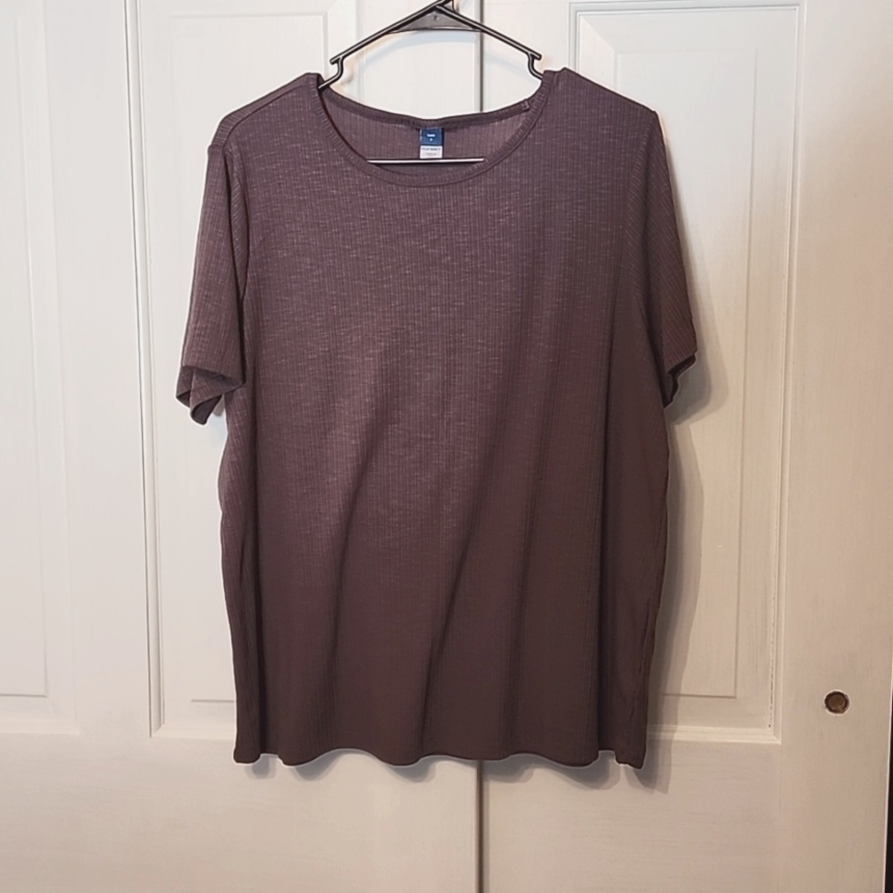 Gap Luxe T-shirt, light purple, size L